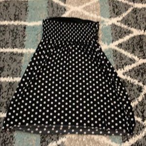 Black and white dot sun dress